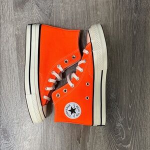 Converse High-Top Sneakers - Bright Orange/hi lighter orange